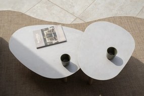 Taste by 4 Seasons Monroe set van 2 loungetafels latte 65 x 50 en 80 x 60 cm Loungetafel   beige weerbestendig