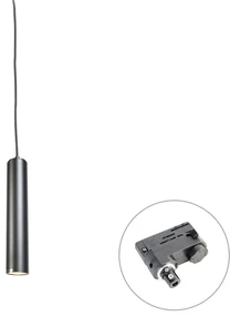Design hanglamp zwart incl. rail adapter 3-fase - 3-Phase Tuba small Modern GU10 cilinder / rond Binnenverlichting Lamp