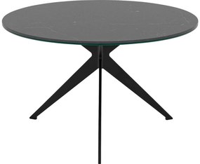 Goossens Excellent Salontafel Cipressen rond, keramiek zwart, modern design, 80 x 36 x 80 cm