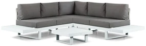 Hoek loungeset 5 personen Aluminium Wit Lifestyle Garden Furniture Lorenzo