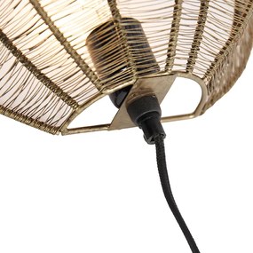 Industriële wandlamp brons met zwart - Dong Industriele / Industrie / Industrial E27 rond Binnenverlichting Lamp