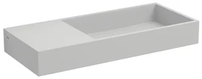 Clou Mini Wash Me fontein 56x24cm links zonder plug Aluite Wit mat CL/03.13234