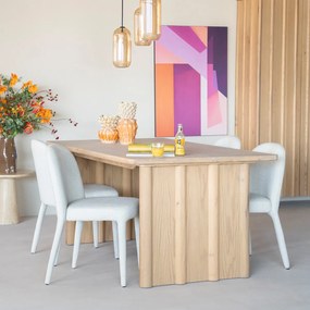 Eleonora Jake Design Eettafel Eiken Naturel 180x100 Cm - 180 X 100cm.