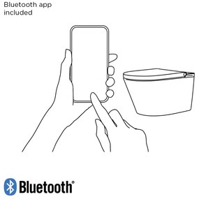 Clou Clever douche wc met turboflush en softclose zitting wit glans