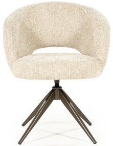 Eleonora Alissa Ronde Eetkamerstoel Beige