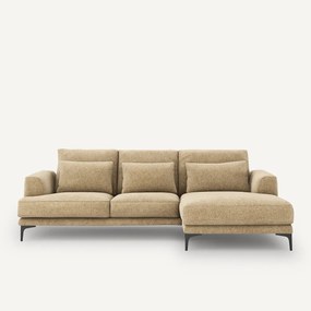 Zitbank met hoek rechts in geweven katoen, Marsile