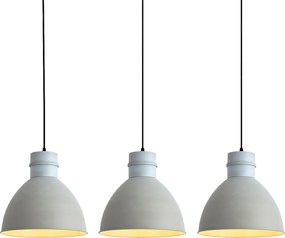 Set van 3 landelijke hanglampen grijs - Dory