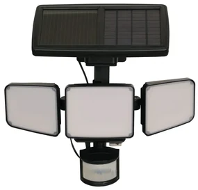 Luxform Tuinlamp Security La Rioja PIR met sensor slim solar LED zwart