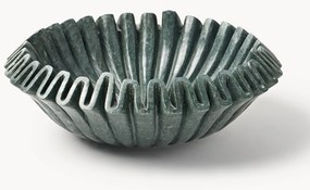 Handgemaakte decoratieve schaal Santorini van marmer, Ø 31 cm in groen