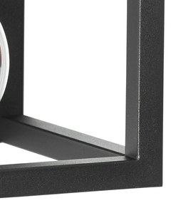 Smart wandlamp zwart met rek incl. Wifi G95 - Cage Rack