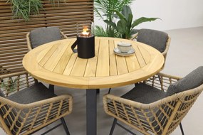 4 Seasons Cottage/Ambassador 130 cm. rond tuinset - 5 delig