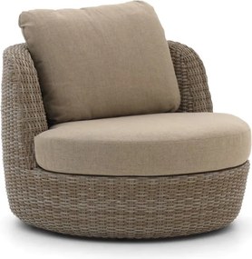 + 10% kassakorting | Lounge tuinstoel | Intenso  Santa Ninfa | Wicker (vlechtwerk) | Taupe | Kees Smit Tuinmeubelen