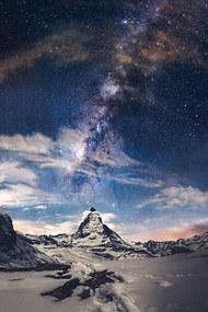 Foto Matterhorn and Milky way, Pathara Buranadilok