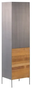 Tower Living Smalle Wandkast Metaal En Hout L Pandora - 55x45x184cm.