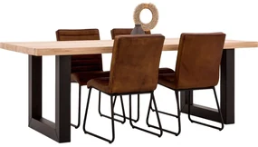 Goossens Eettafel Blade, Strak blad 260 x 100 cm 6 cm dik