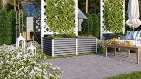 Vitavia Verhoogd zaaibed Linus 630 - graniet/alu - 63,2cm