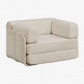 Vacuumverpakte Fluwelen Slaapfauteuil Kyoto Linnen Fluweel Linnenbeige - Sklum
