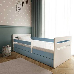 Peuter Blauw Eenpersoonsbed Kami - Voor kinderen Kinderen Peuter Junior 5056231742849 Children's Beds Home, 180 x 80, Ja, Matras van schuim / kokos /