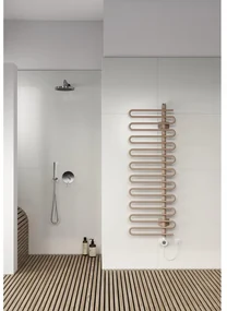 Instamat Cobra Badkamerradiator - Elektrisch - 600 Watt - 1141x 600mm - collectorbuis links - wandconsoles - standaard wit CO110.60LES01