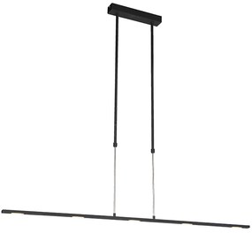 QAZQA Eettafel / Eetkamer Moderne hanglamp LED zwart - Bold Design, Modern Binnenverlichting Lamp