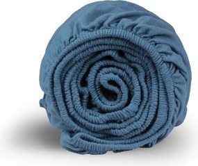 Hoeslaken flanel - 100% katoen - 90x200 - petrol