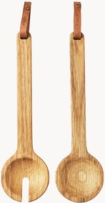 Saladebestekset Alcamo van eikenhout, 2-delig