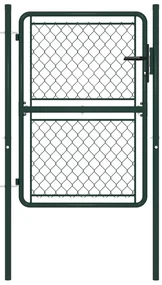 vidaXL Poort 100x125 cm staal groen