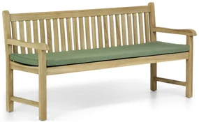 Garden Collections Preston Tuinbank Incl. Forest Green Kussen Teak Old Teak Greywash