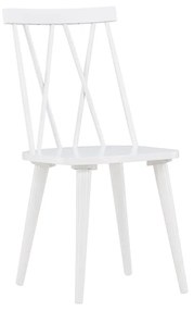 Jörn Eetkamerstoel - Lena - Wit - Rubberhout - Jörn