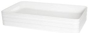 Kerra KR053 waskom rechthoekig glans wit 67.5x37.5x12cm