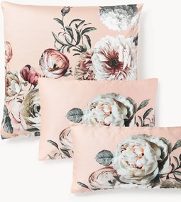 Katoensatijnen kussenhoes Blossom