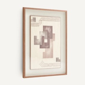 Schilderij met geometrisch motief op doek, ADRIANO