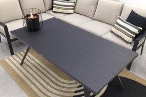 Sergio lounge dining set met stoel - Carbon/Desert - 3-delig links