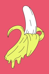 Ilustratie Melting Pink Banana, jay stanley, (26.7 x 40 cm)