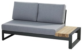 Taste by 4 Seasons Matisse loungebank antraciet Loungeset   houtkleur weerbestendig
