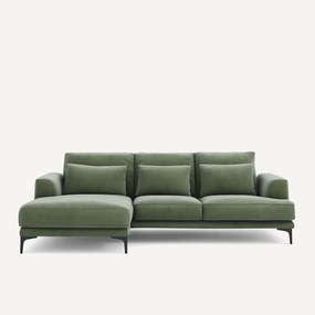 Rechtse hoekbank fluweel, Marsile