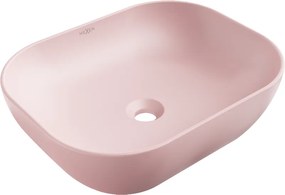 Mexen Rosa opbouw wasbak 50 x 40 cm, roze mat - 21095044