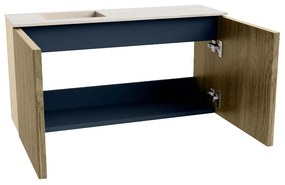 Mondiaz Joya DLux 80cm toiletmeubel dusk met wastafel faye links 1 kraangat meli