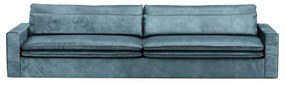 Rivièra Maison - Continental Sofa XL, velvet, petrol - Kleur: blauw