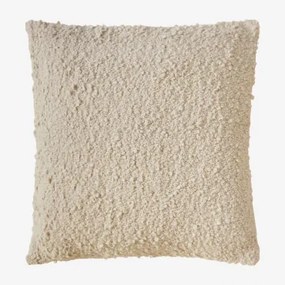 Vierkant Kussen 45x45 Cm In Zanero Bouclé Stof Gardenia Wit - Sklum