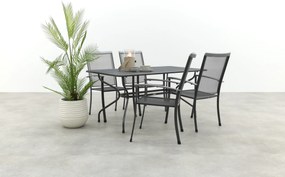 Royal Garden Balero stapelbare tuinset strekmetaal 160x90 cm.