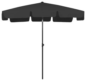 vidaXL Strandparasol 200x125 cm zwart