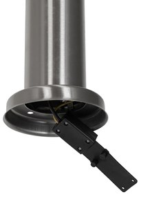 Moderne buitenlamp paal staal met opaal 80 cm IP44 - Rox