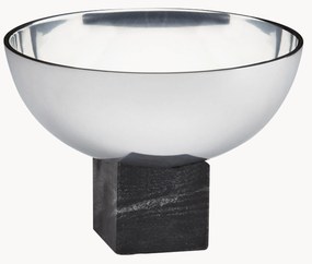 Decoratieve schaal Sapoto met marmeren voetstuk