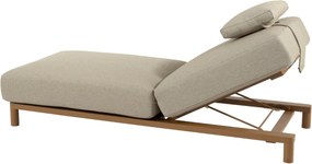 4 Seasons Outdoor Madeira Sunbed With Cushion And Head Support Amber Grijs
