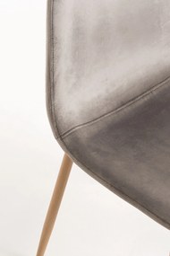 Set van 4 Teok Fluwelen Stoelen