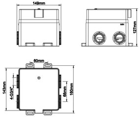 Mueller Click inbouwthermostaat 2-wegs chroom