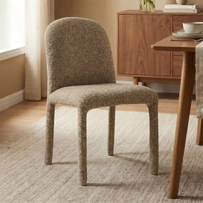 Taupe Eetkamerstoel Volledig Stof