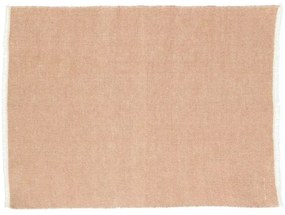 Placemat franjes, GOTS bio-katoen, sienna, 35 x 50 cm