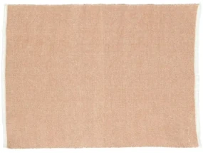 Placemat franjes, GOTS bio-katoen, sienna, 35 x 50 cm